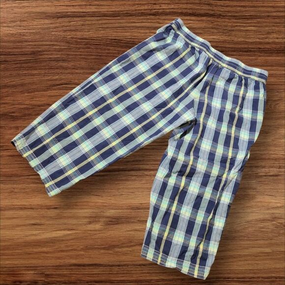 Gilligan & O'Malley Casual Blue and Green Plaid Bottoms - Picture 3 of 6